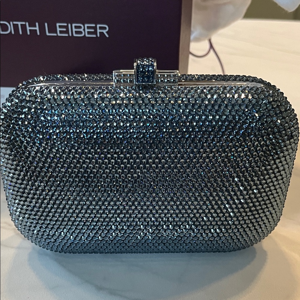 Judith Leiber Sparkling Blue Crystal Clutch - Picture 3 of 13